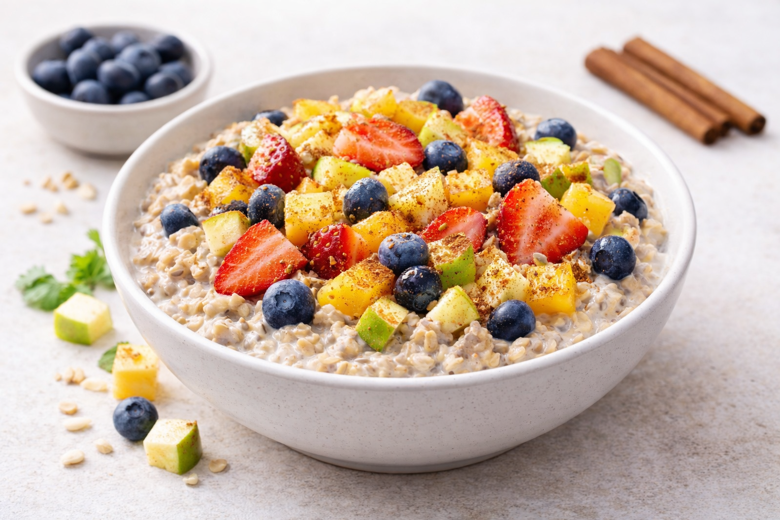 Over night soaked chai fruit Oat meal 